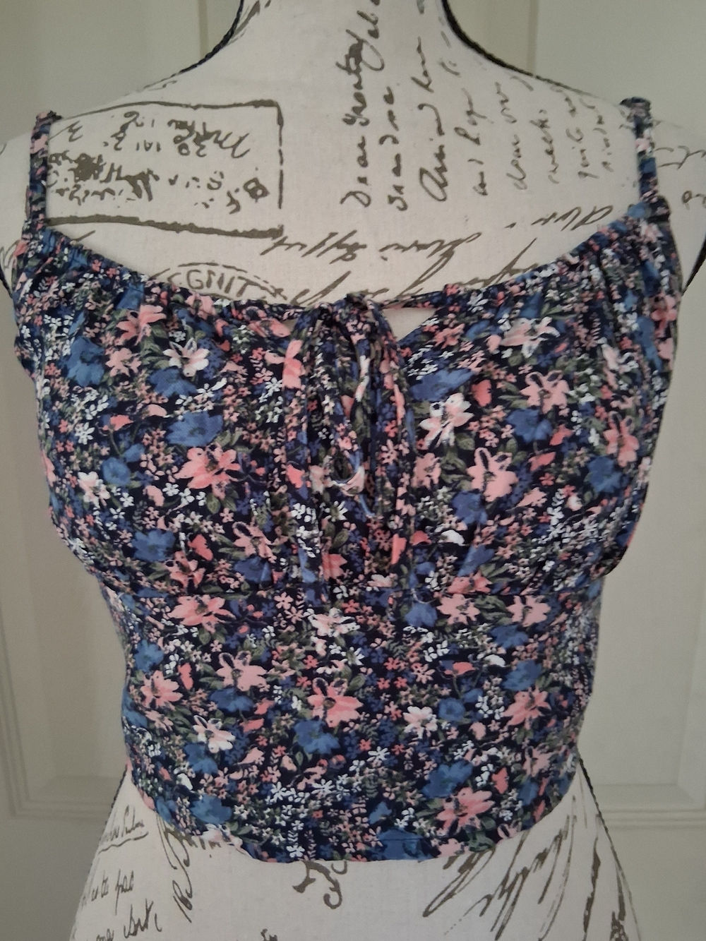 Hollister Floral Smocked Crop Top
